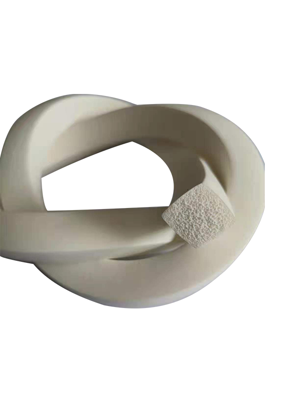 Tira de vedação de silicone de espuma quadrada plana resistente a altas temperaturas